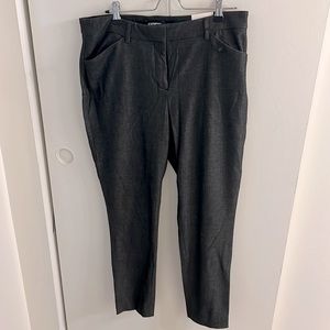 Express charcoal skinny mid rise pant - stretch fabric - 12R - NWT